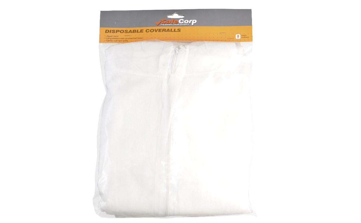 disposable white coveralls safecorp